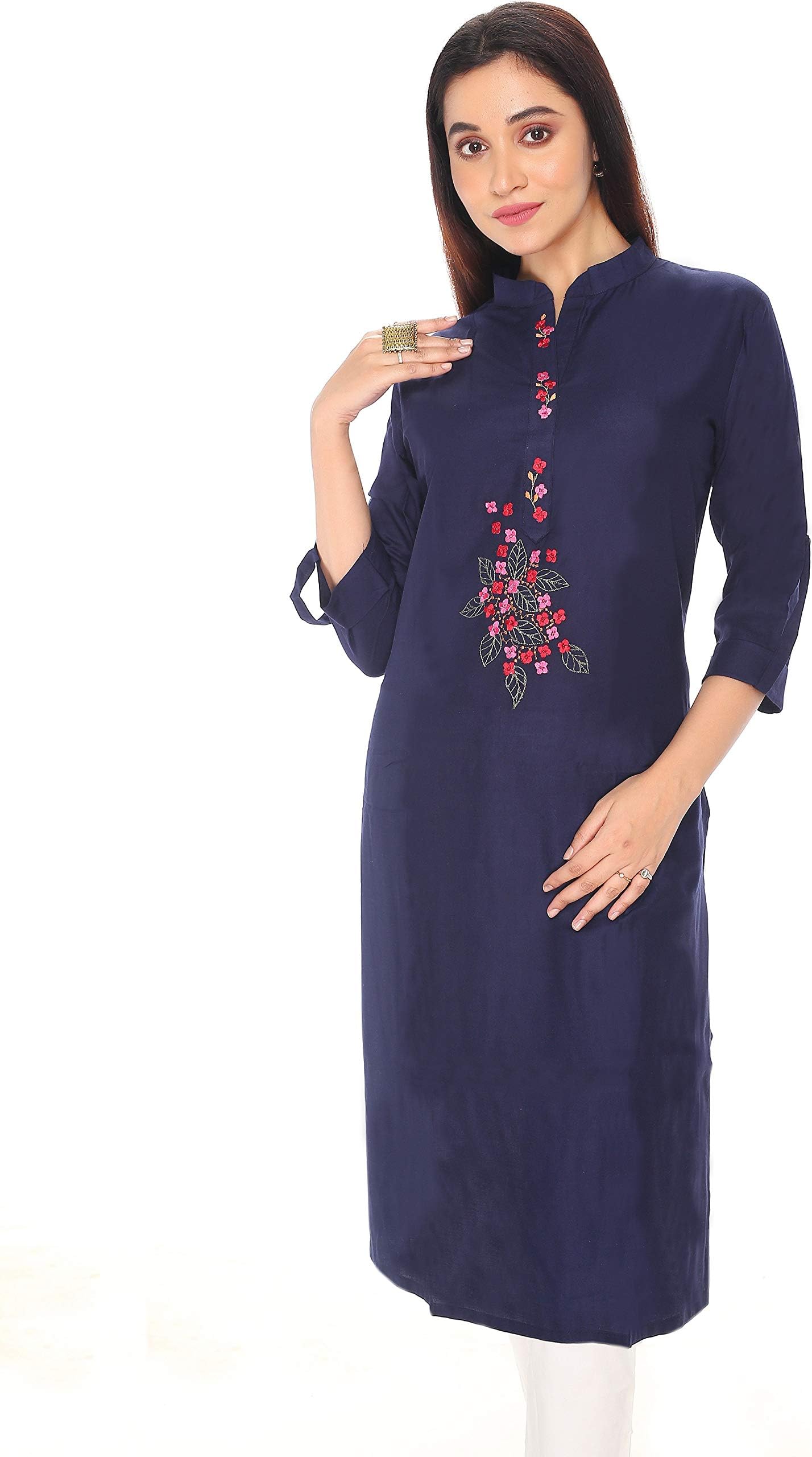 Vastra Fabwomen kurti blue