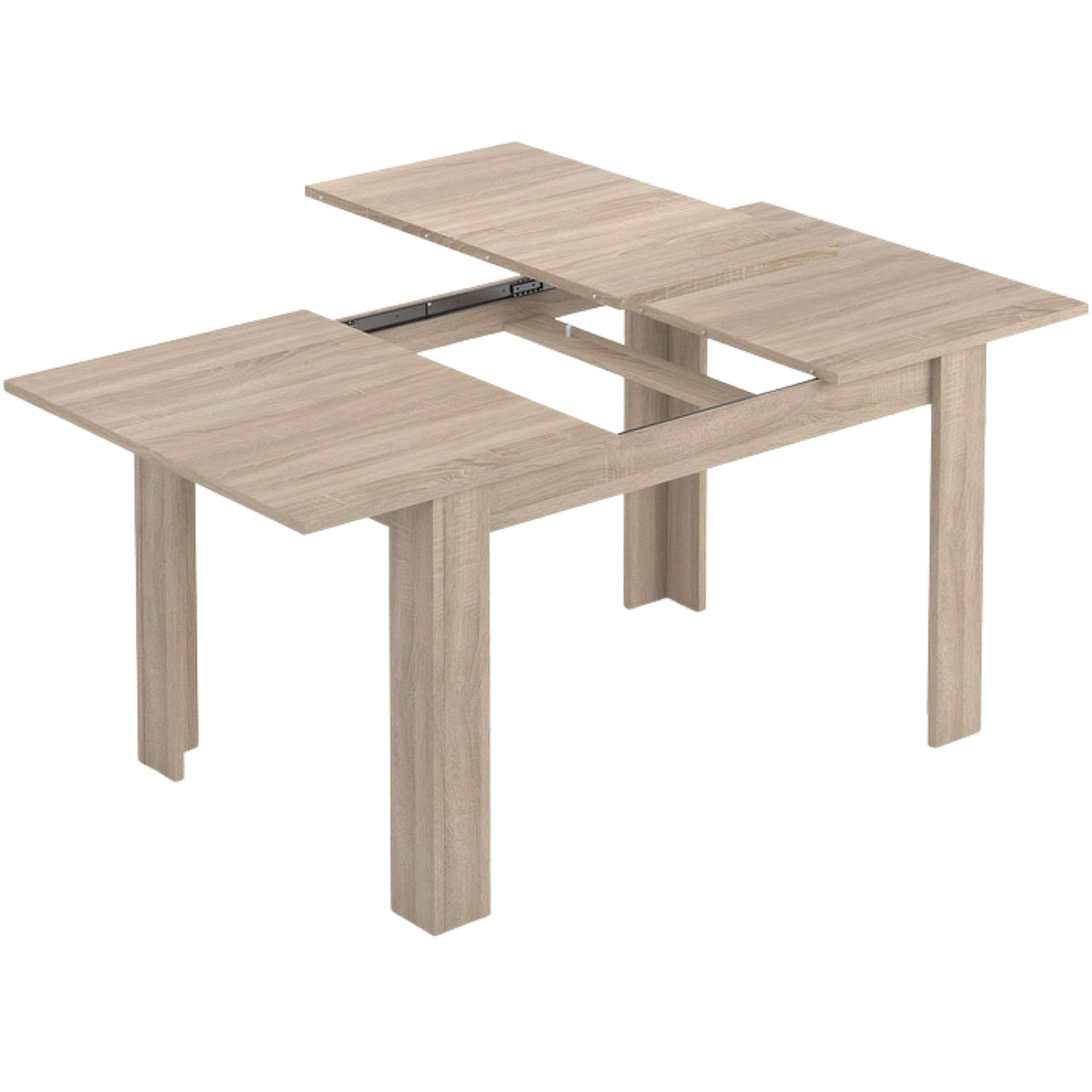 Habitdesign Mesa de Comedor Extensible Kendra, Acabado Roble Canadian