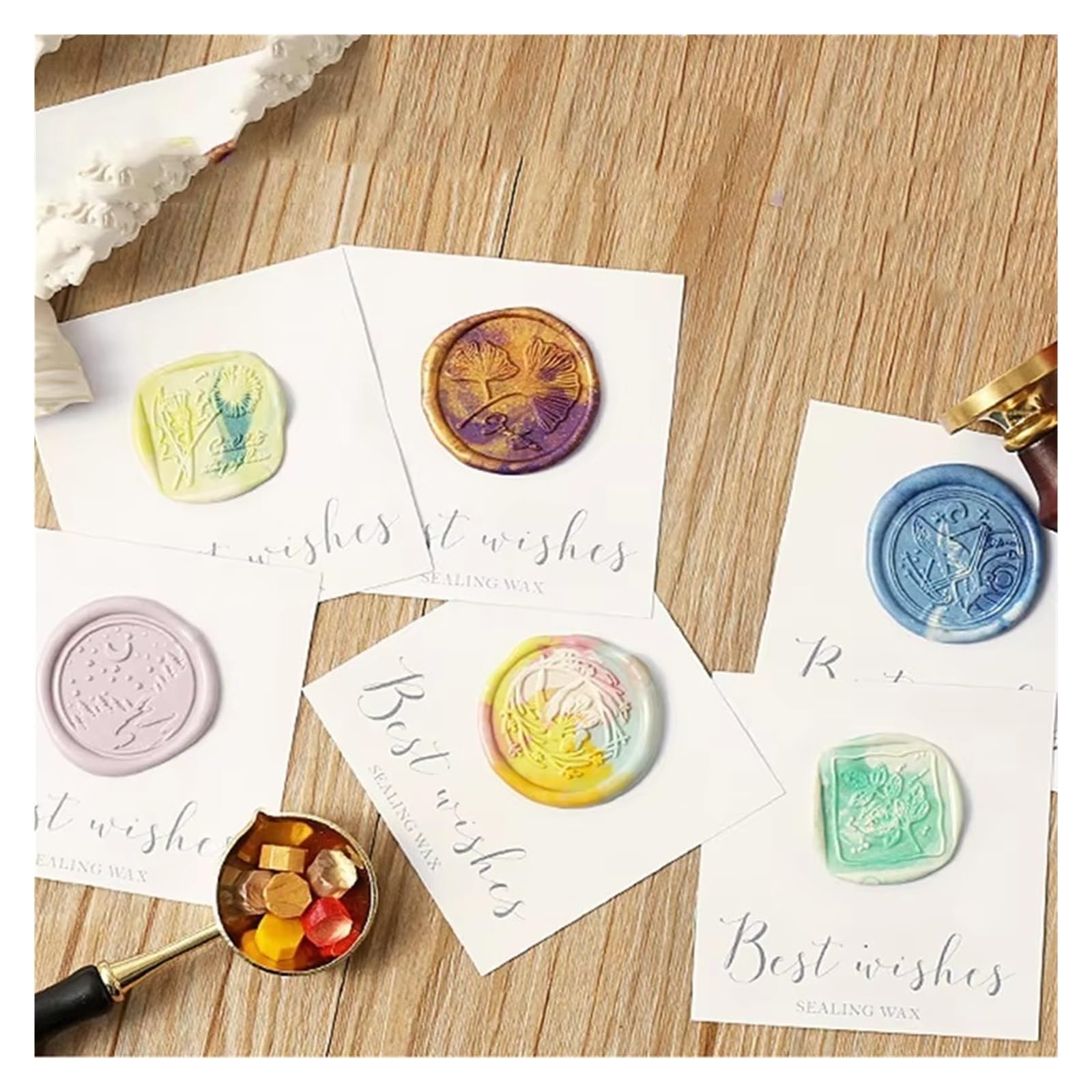 Siegelwachs 500 Stück Wachsdruckperlen Lack for Siegel | Siegel for Stempel, Retro-Siegel, Hochzeitslack for die Kartenherstellung(HCL001-A10-500PCS)