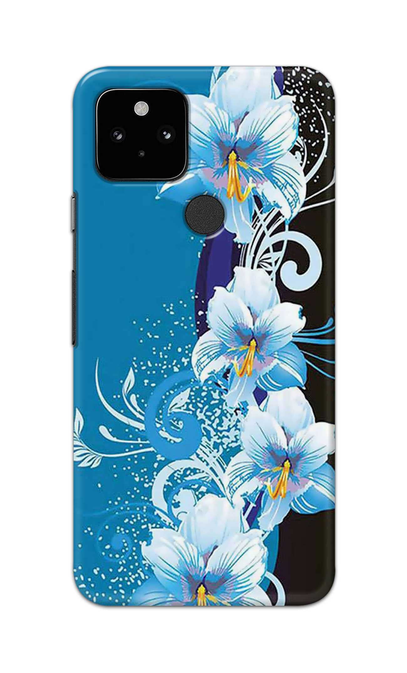 PRINTFIDAA® Printed Hard Back Cover for Google Pixel 5 Back Cover (Floral Design) -280724(IG)