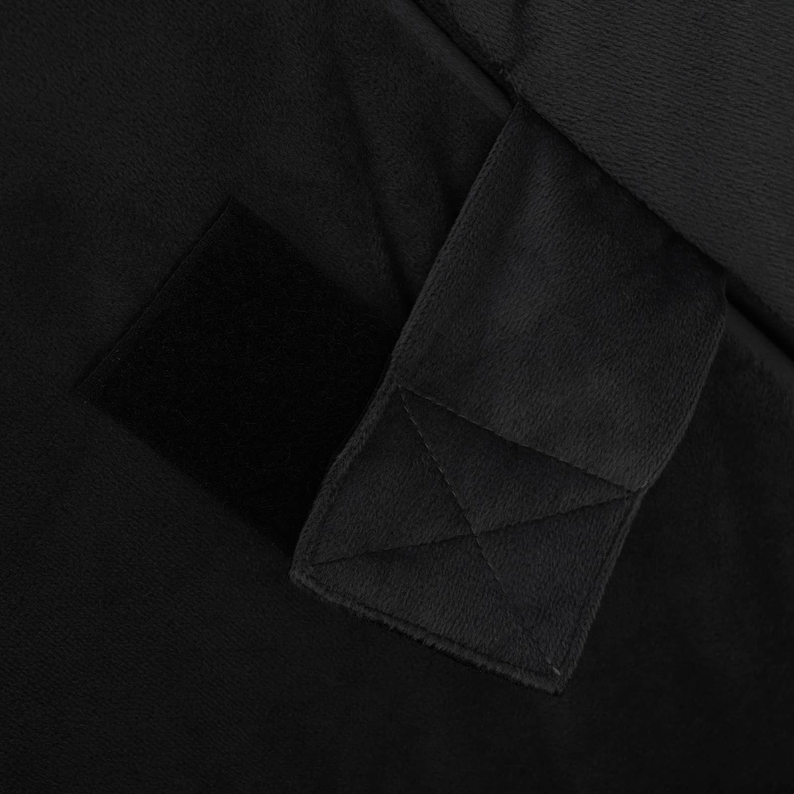 Cojín de esquina negro 55 x 55 x 26 cm de espuma viscoelástica funda de terciopelo y poliéster, diseño ergonómico para soporte de espalda y postura, ideal para cama o sofá, cuidado