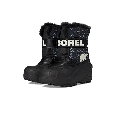 SOREL Kids Snow Commander Boot (Toddler/Little Kid) Kids Shoes Black/Bright Red
