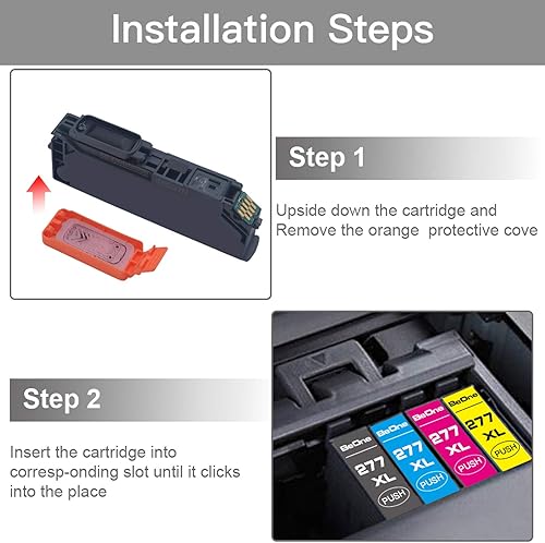 Miniatura 4 de BeOne Cartuchos de tinta remanufacturados de repuesto para impresora Epson 277XL 277 XL T277 T277XL para usar con impresoras Expression XP-850