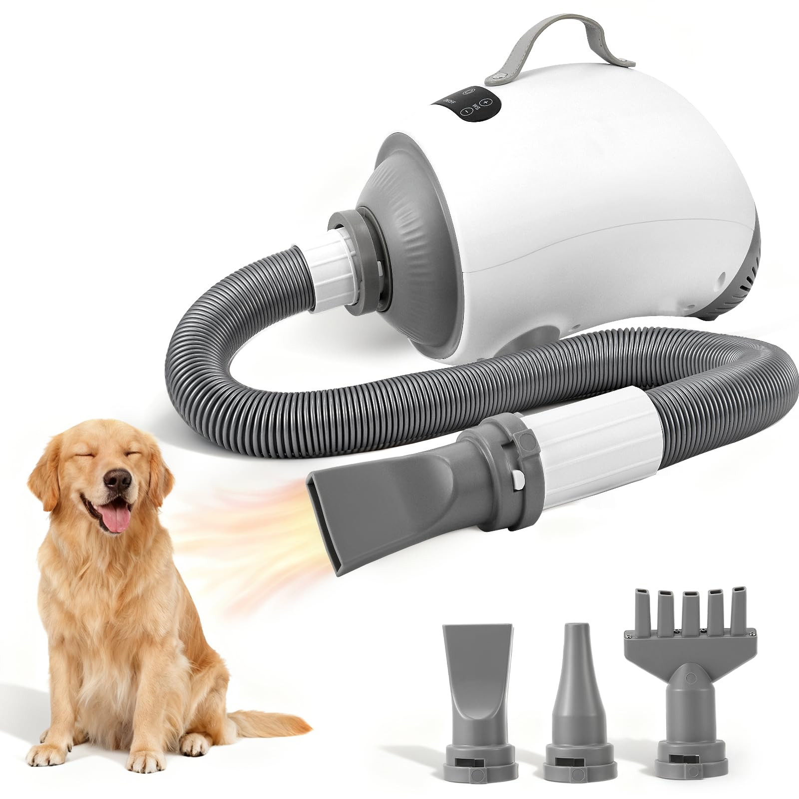 Hundefön Blower Hundetrockner 2100W, LED Touch, 9 Temperaturstufen