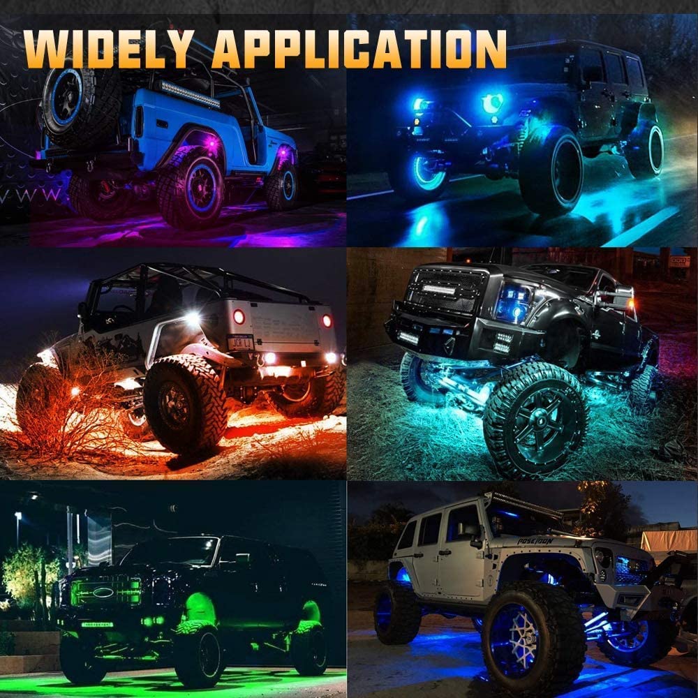 60 Luces Led Rgb Rock Lights Para Atv Rzr Utv | Meses Sin Interés - Foto 7