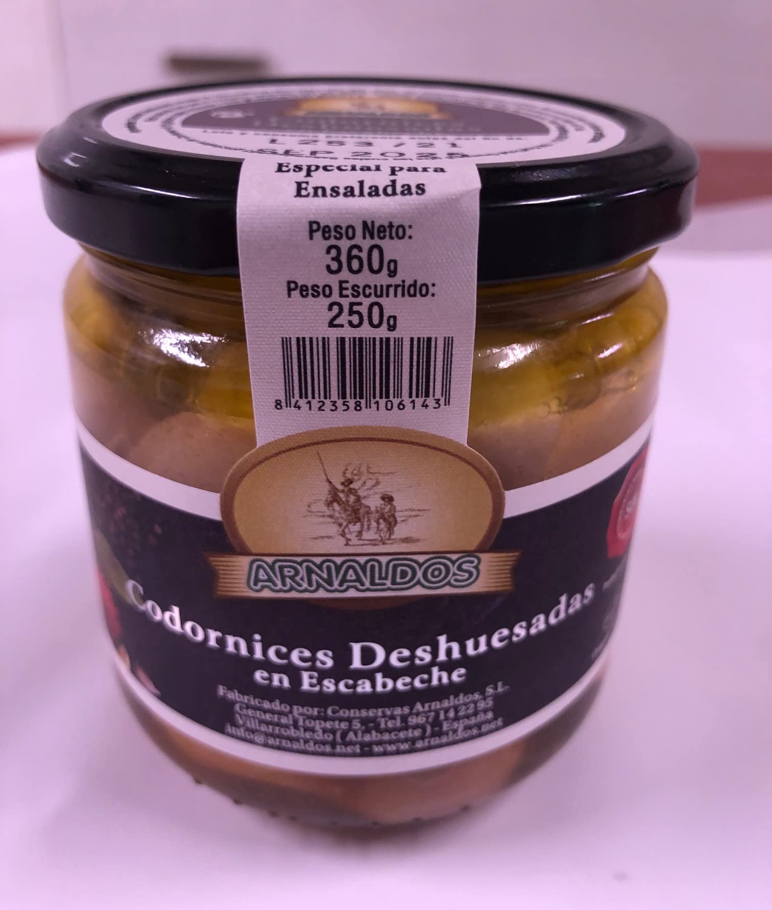 Codornices Deshuesadas en Escabeche 360 g