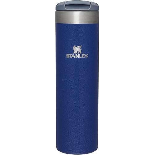 Stanley AeroLight Transit Bottle 20 oz | Locking Drink Through Lid | Leak Resistant Water Bottle or Coffee Travel Mug | Lightweight Insulated Stainless Steel | BPA-Free | Lapis Glimmer