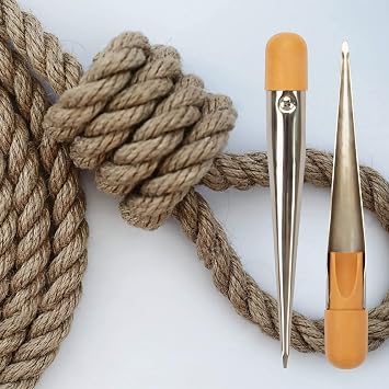 CARGEN Splicing FID,FID for Splicing Rope Kit Stainless Steel FID for Splicing Rope FID Splicing Tool with Plastic Handles Rope Fids