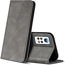 ZONNAVI Cover per Xiaomi Redmi Note 12 PRO 4G, Flip Custodia Pelle PU con [Slot Cart] [Supporto Stand] [Magnetica], Cover a Libro Portafoglio per Redmi Note 12 PRO 4G (Grigio)