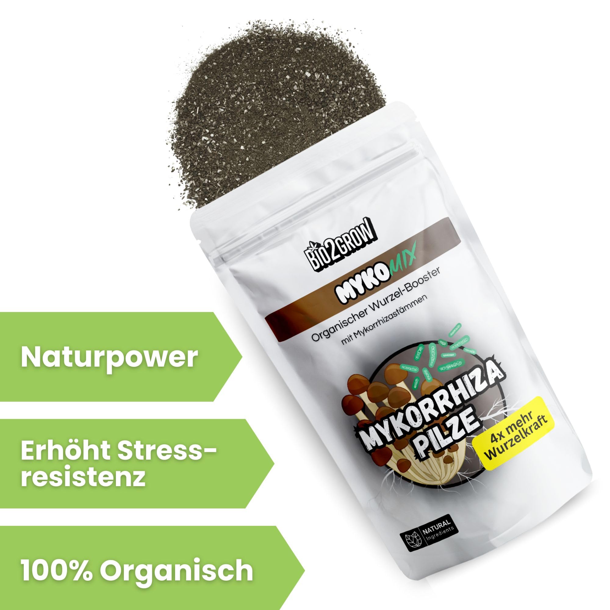 Myko-Mix 250g – Mykorrhiza Pulver Pilze als Wurzelaktivator & organischer Bodenaktivator für Pflanzen