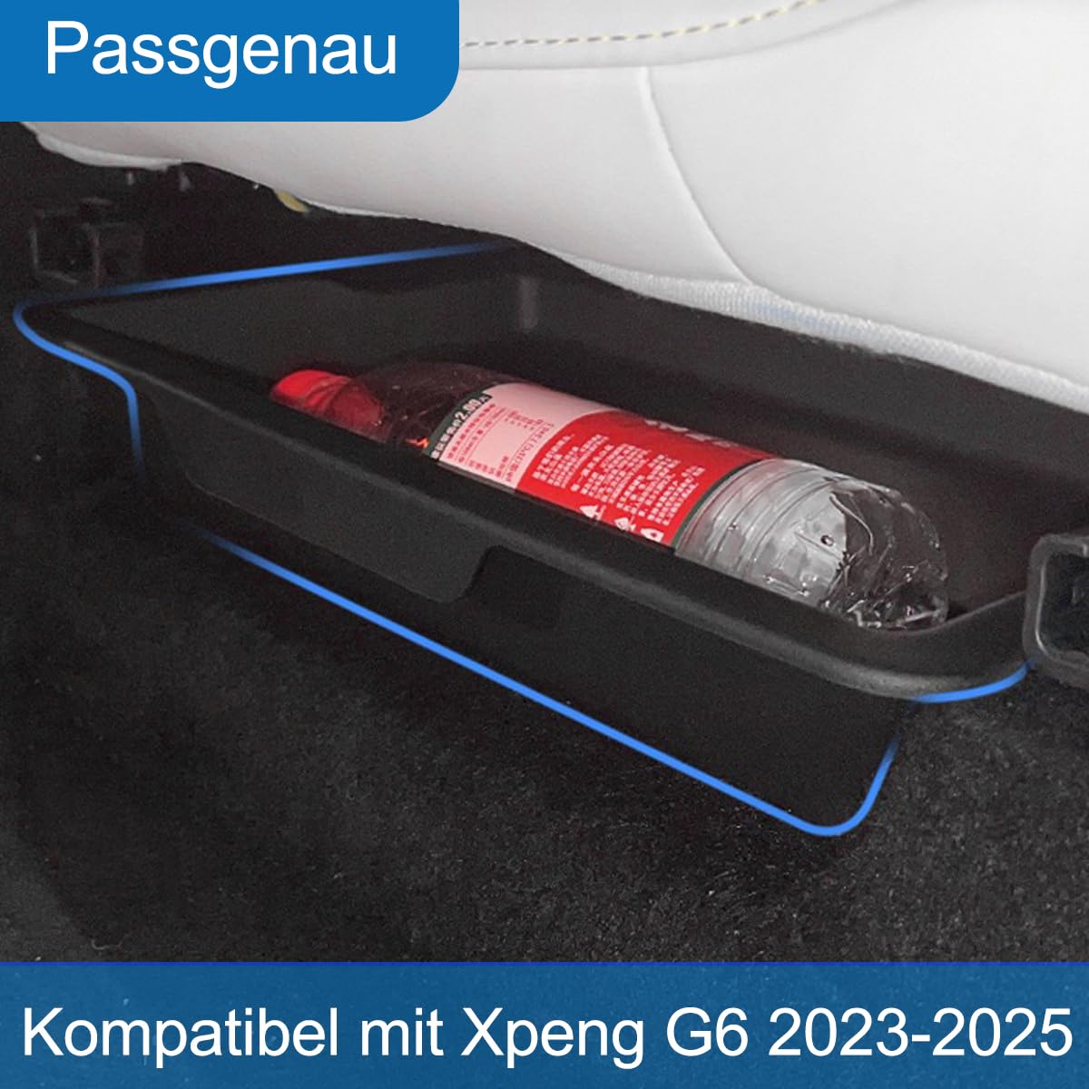 Unter Sitz Aufbewahrungsbox Kompatibel mit Xpeng G6 2023 2024 2025, für X Peng Organizer unter Vordersitzen
