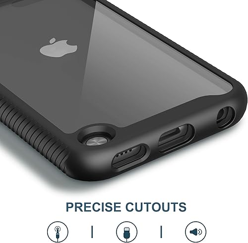 Miniatura 4 de ULAK Funda compatible con iPod Touch de 765 generación con 2 protectores de pantalla HD, resistente a los golpes, 2 en 1, cubierta trasera