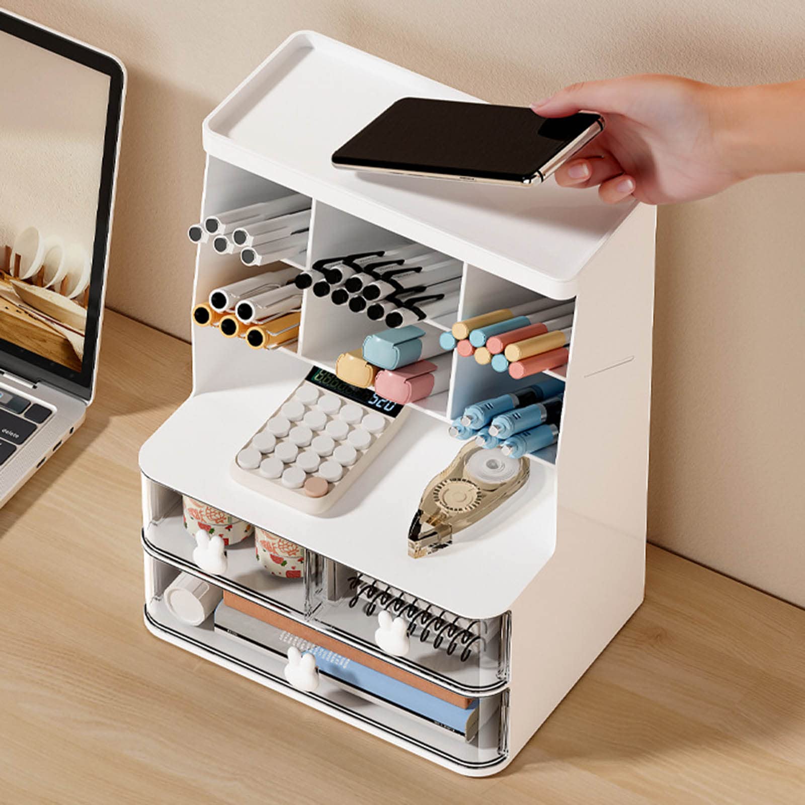Portapenne da scrivania Organizer da scrivania Classificazione multifunzionale Portapenne Forniture di cancelleria per scuola aula Organizzatore da scrivania multifunzionale Portapenne Classificazione