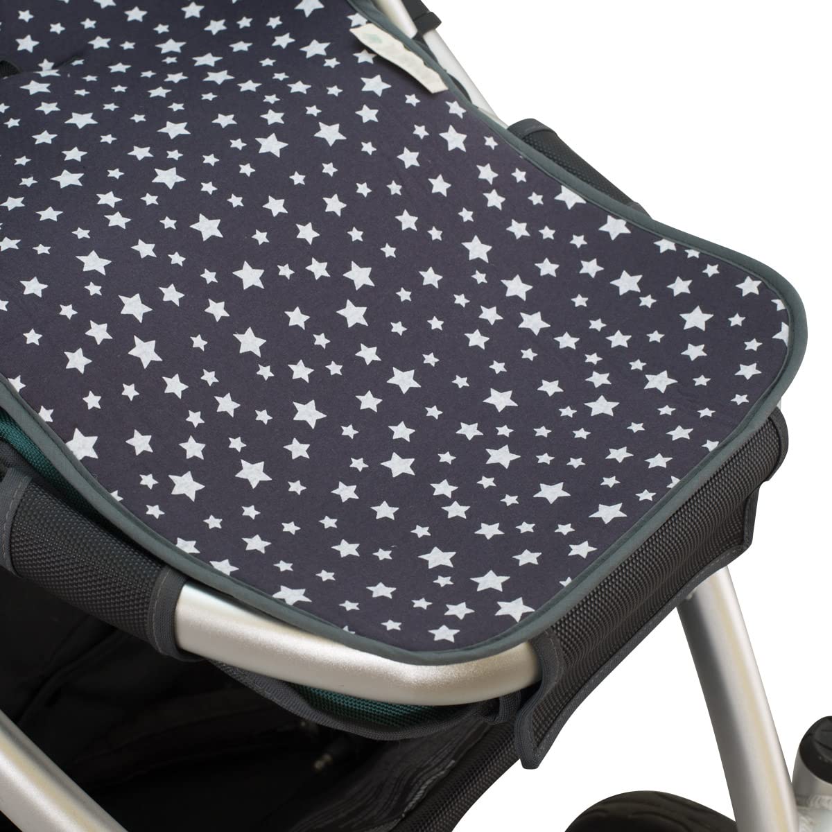 JYOKO Kids Colchoneta para Silla de Paseo Compatible con Uppababy Vista y Cruz Elaborado en Algodón (Winter Sky)