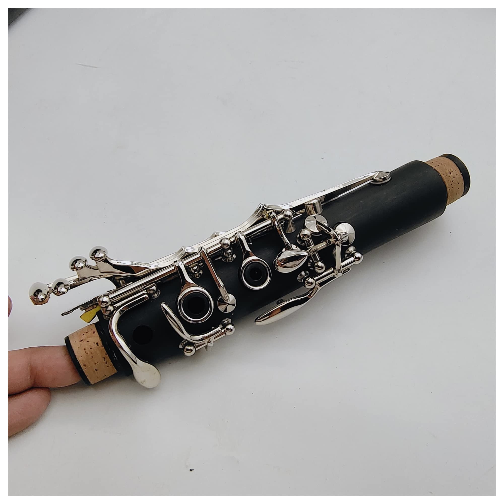 Professional Klarinette Professionelle Klarinette C-Melodie Aus Ebenholz Oder Bakelit Mit Splitterbeschichtung Und Mundstück (Color : Ebony Wood)