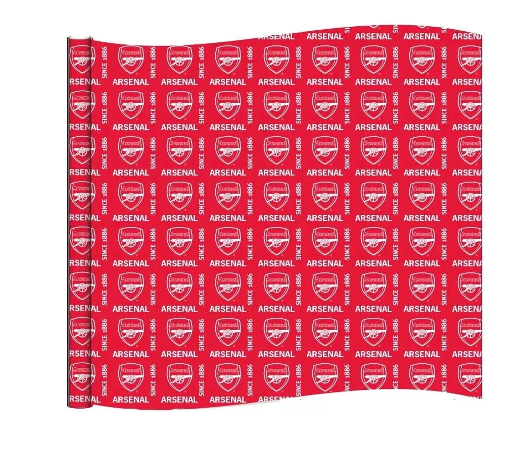 Christmas Wrapping Paper Arsenal Paper 2 Rolls 76.2 cm x 2.44 m