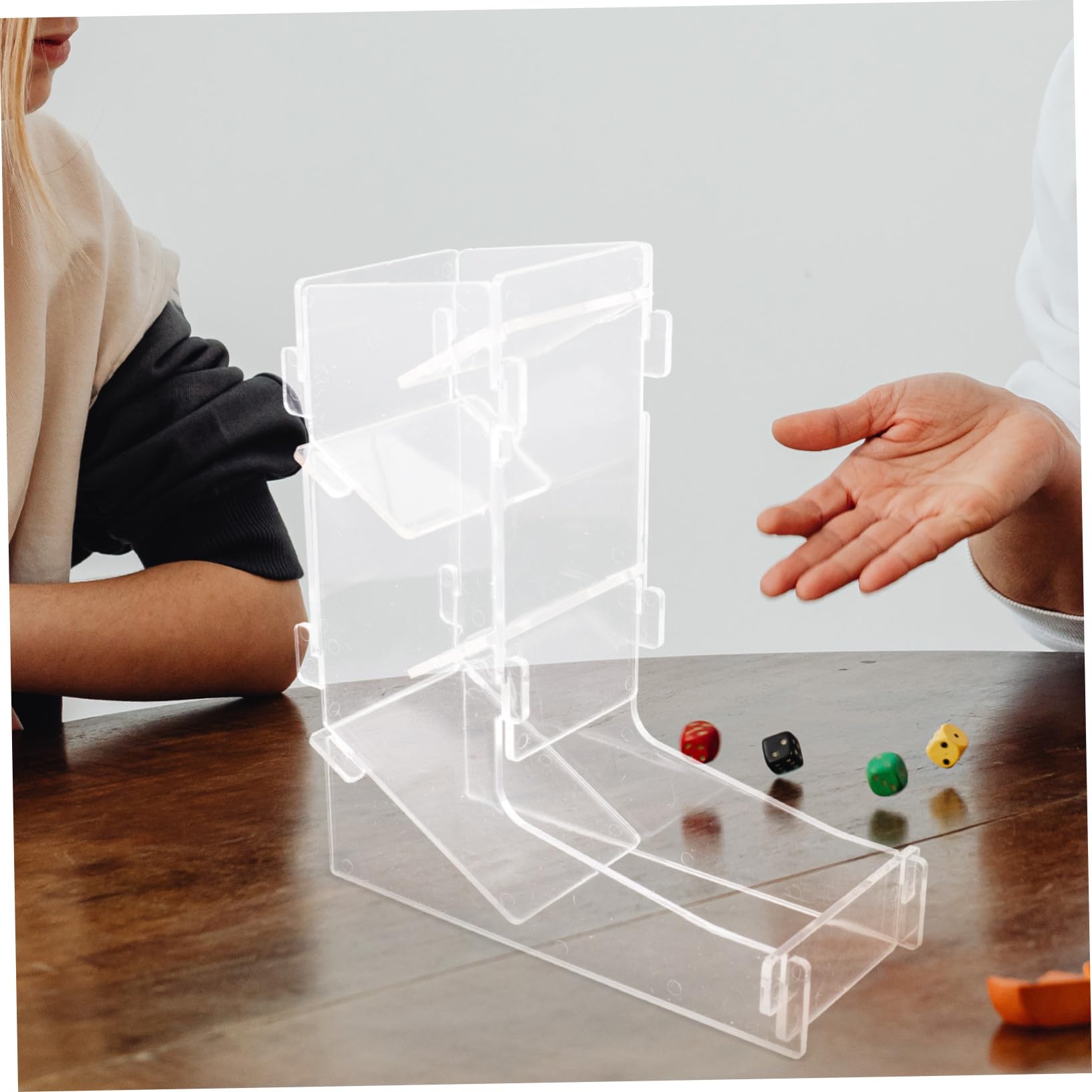 Tour à Dés de Jeu de Rôle, Accessoire de Plateau 1 Pièce Acrylique | Léger et Portable, Facile à Nettoyer, Résistant à L’usure, pour Divertissement et Grosse Fête