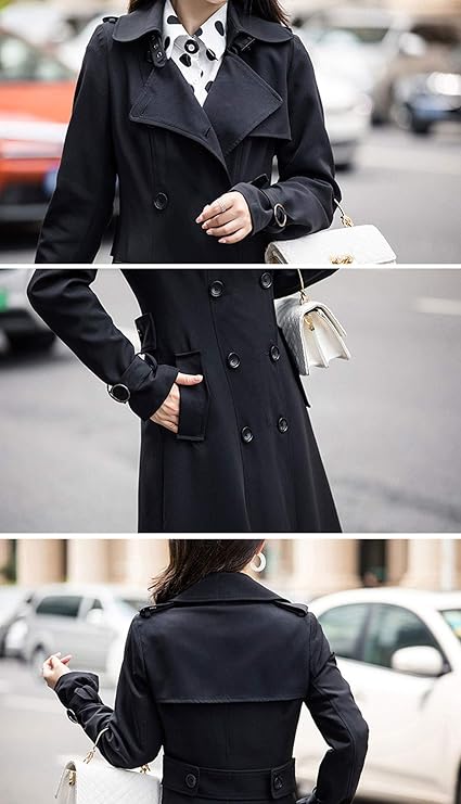 Trench Coat + Knit Dress + Tights + Ankle Boots
