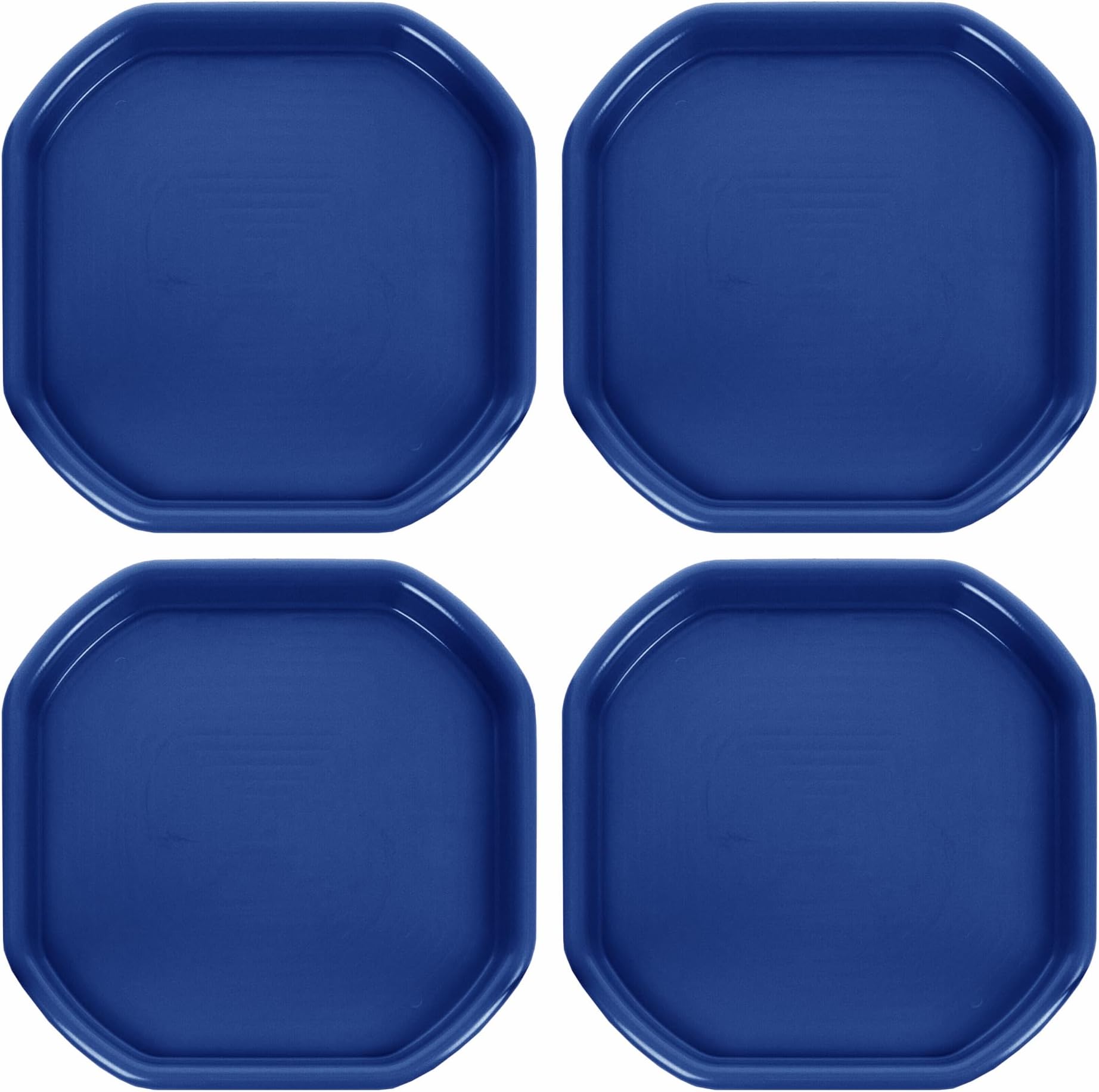Small Mixing Tray 70cm x 70cm Octagonal Concrete & Mortar Mixing Tray Kids Messy Activities Plastic Tuff Spot Board Water & Sand Activities Plastering (Set Of 4, Blue)