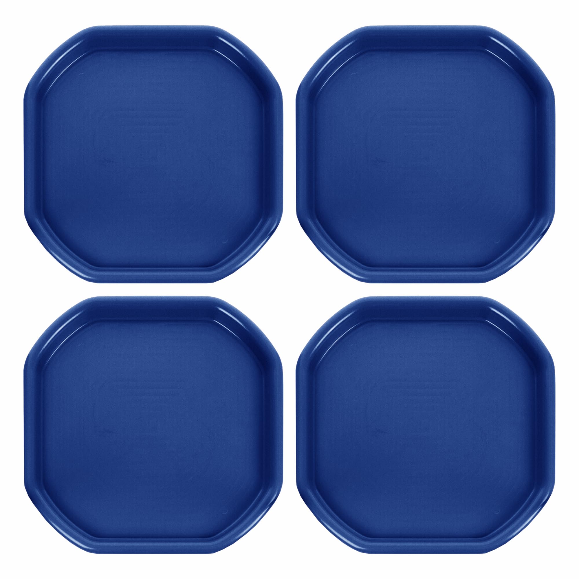 Small Mixing Tray 70cm x 70cm Octagonal Concrete & Mortar Mixing Tray Kids Messy Activities Plastic Tuff Spot Board Water & Sand Activities Plastering (Set Of 4, Blue)