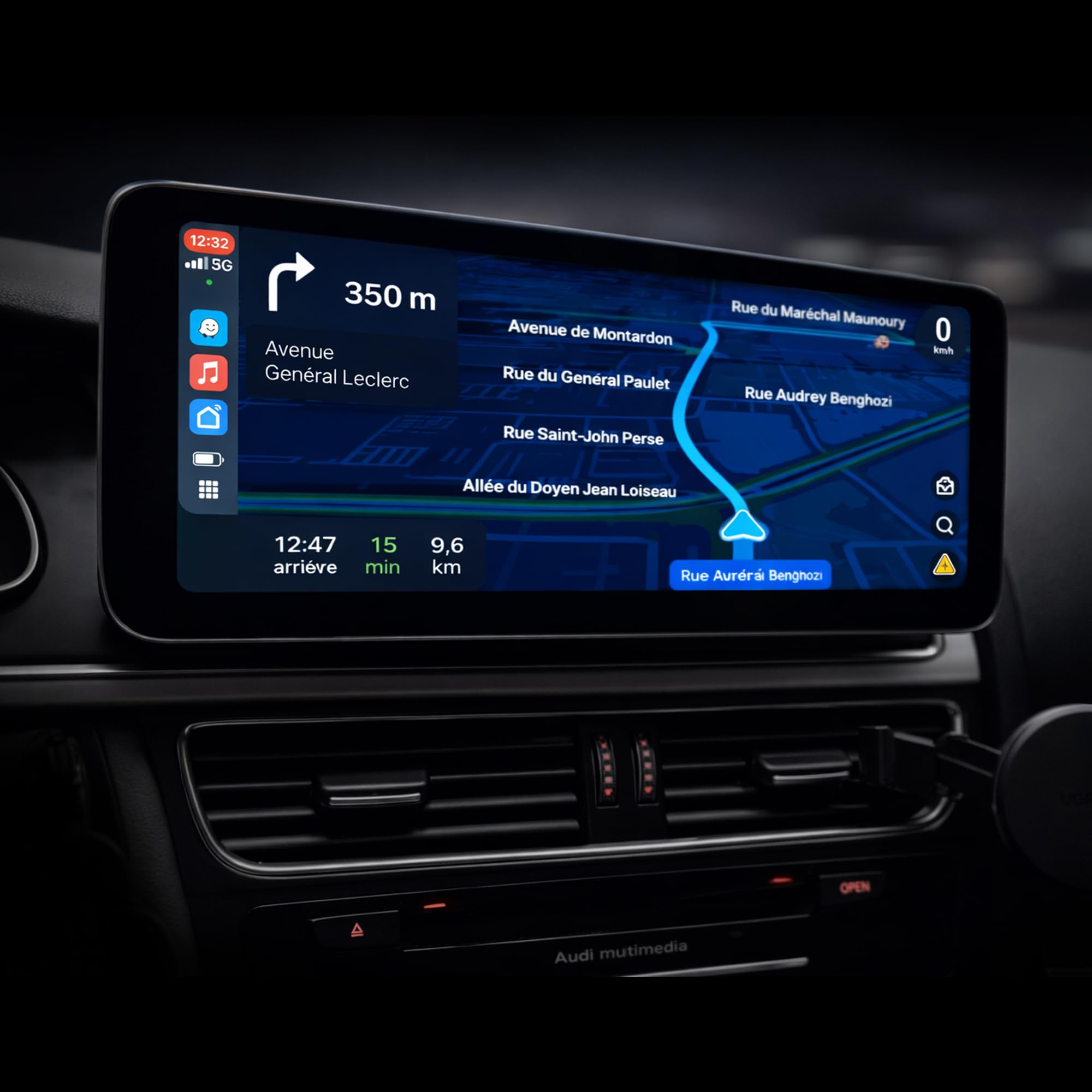 AWESAFE Autoradio pour Audi A4 B8/A5 2009 2010 2011 2012 203 2014 2015 2016 | Compatible MMI d’Origine | CarPlay sans Fil & Android Auto | Écran Tactile 10,25" | 4 Go + 64 Go
