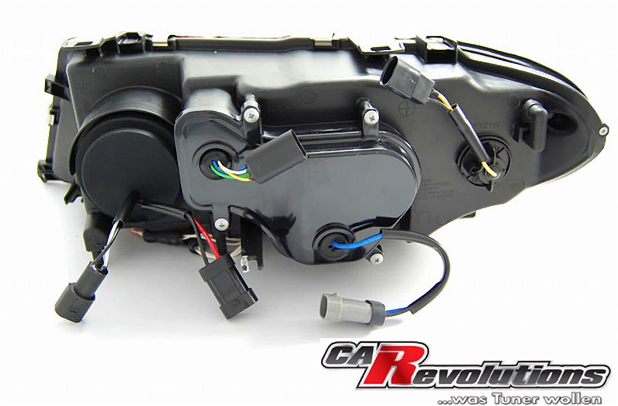 Xenon Scheinwerfer für BMW 3er E46 04.2003-2006 Coupe Cabrio mit Ultrahelle CCFL Angel Eyes Schwarz Links Rechts Set