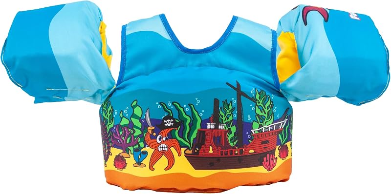 Body Glove Paddle Pals Learn to Swim Life Vest, 33-55 lbs, ‎Octopus Drummer