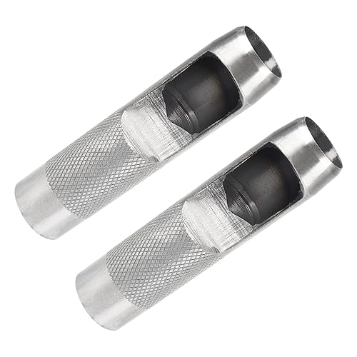 Bettomshin Leather Craft - Perforadora hueca, perforadora redonda y hueca, herramienta de corte hueco, perforadora redonda de acero al carbono,