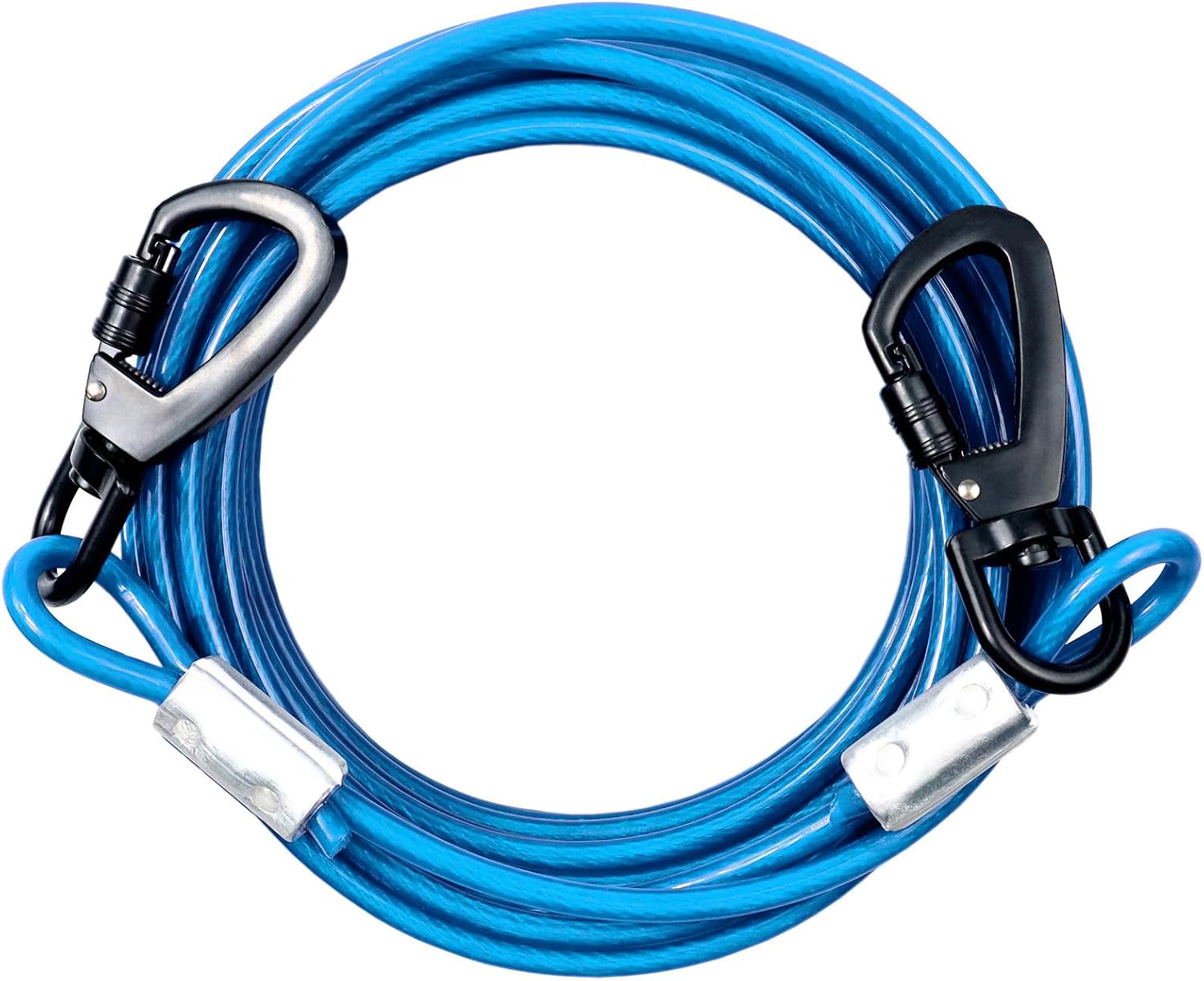 Tie Out Cable for Dogs, 10FT Dog Leads for Yard Chew Proof