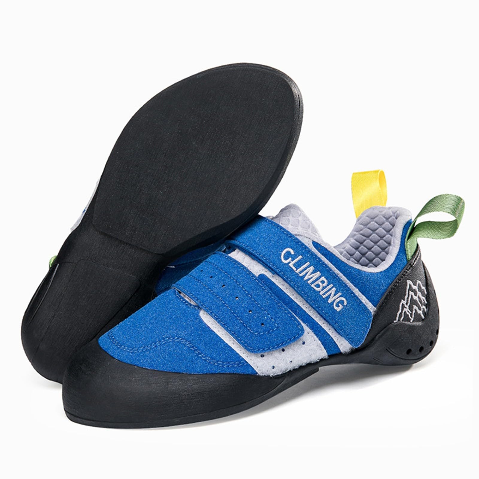Generisch Kletterschuhe Herren rutschfeste Indoor Outdoor Turnschuhe Verstellbarer Outdoorschuhe rutschfeste Gummisohle Trekkingschuhe Anfänger Fortgeschrittene Bequeme Trainingsschuhe