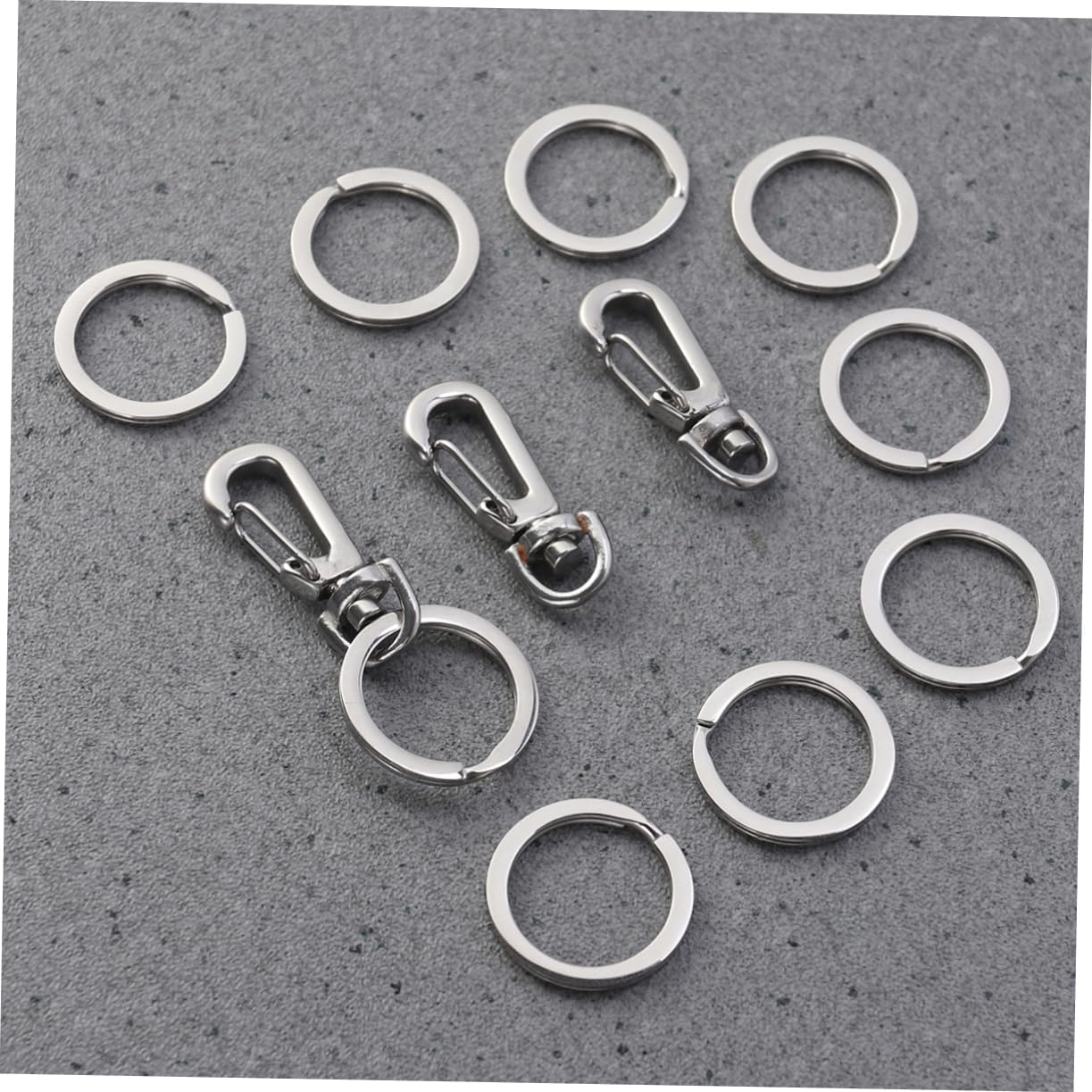 Didiseaon 9sets Dog Id Tag Clips for Collars and Harnesses Easy Attachment for Dogs and Cats Secure Pet Tag for Material Total