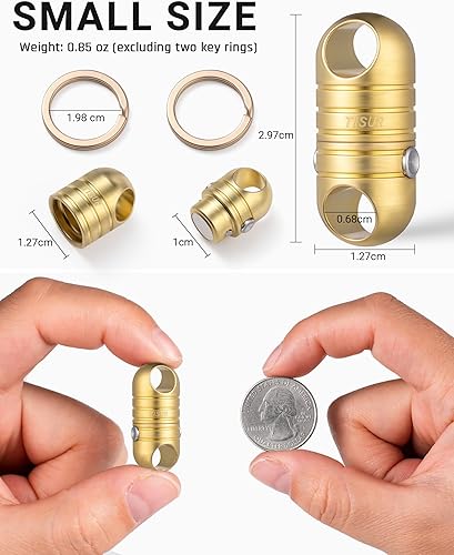 Miniatura 26 de TISUR Llavero giratorio de titanio de liberación rápida, llavero desmontable para llaves de automóvil Llavero desmontable púrpura,1 llavero