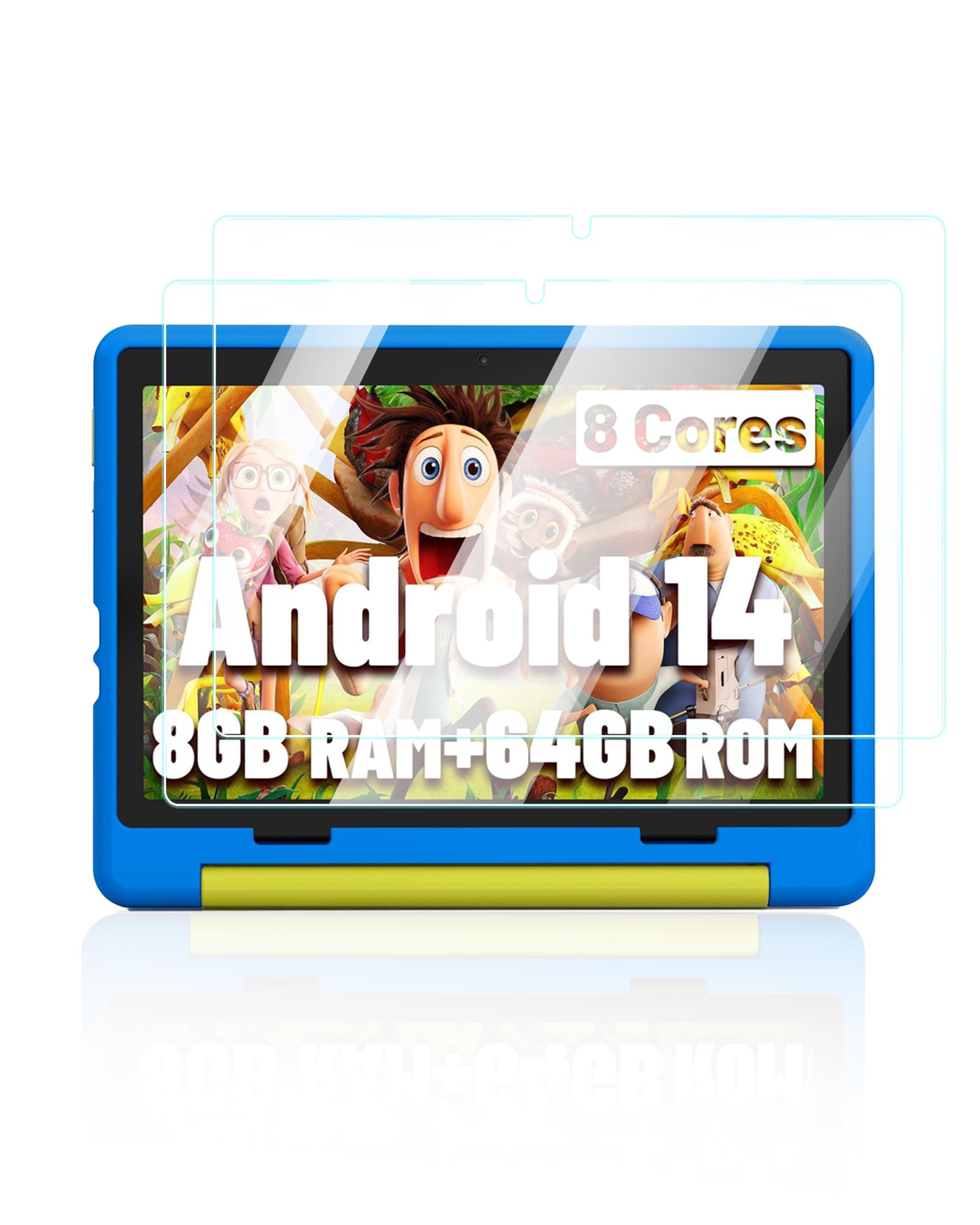 Screen Protector for Jeazans KT1016 Tablet for Kids 10 inch,Anti-Scratch 9H Hardness Touch Sensitive 2.5D Rounded Edges Bubble Free Easy to Install,2