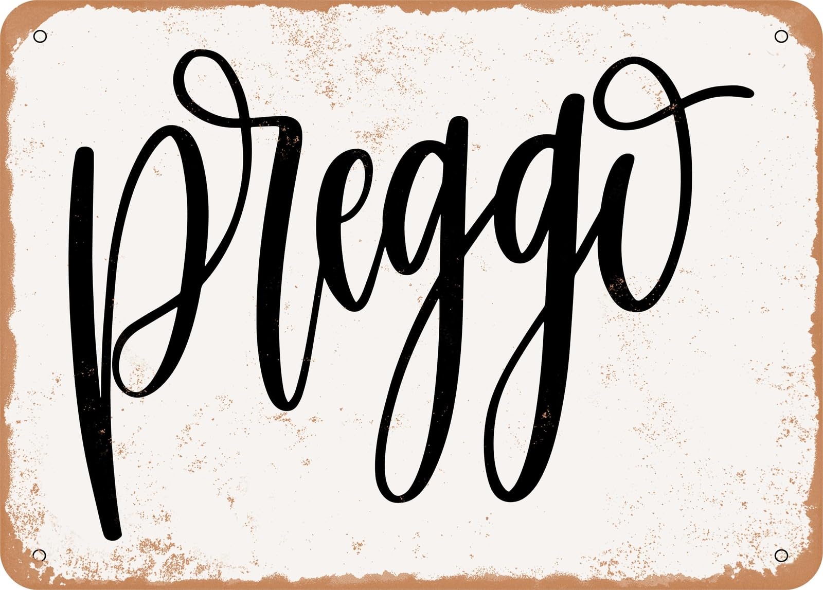Miaomansenstore Metal Sign - Preggo - Vintage Look Sign Home Decor