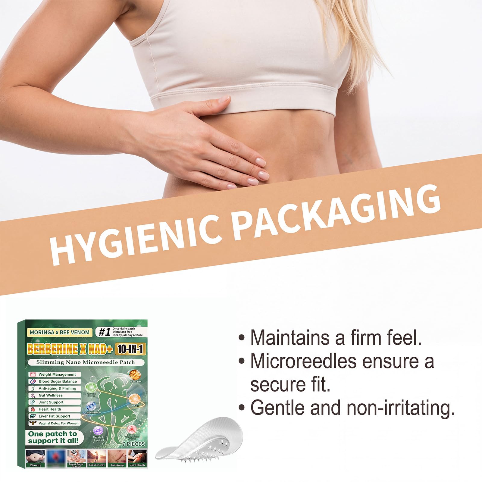 Patch Nano Microneedle Minceur Moringa x Berberine Patch Homme et Femme