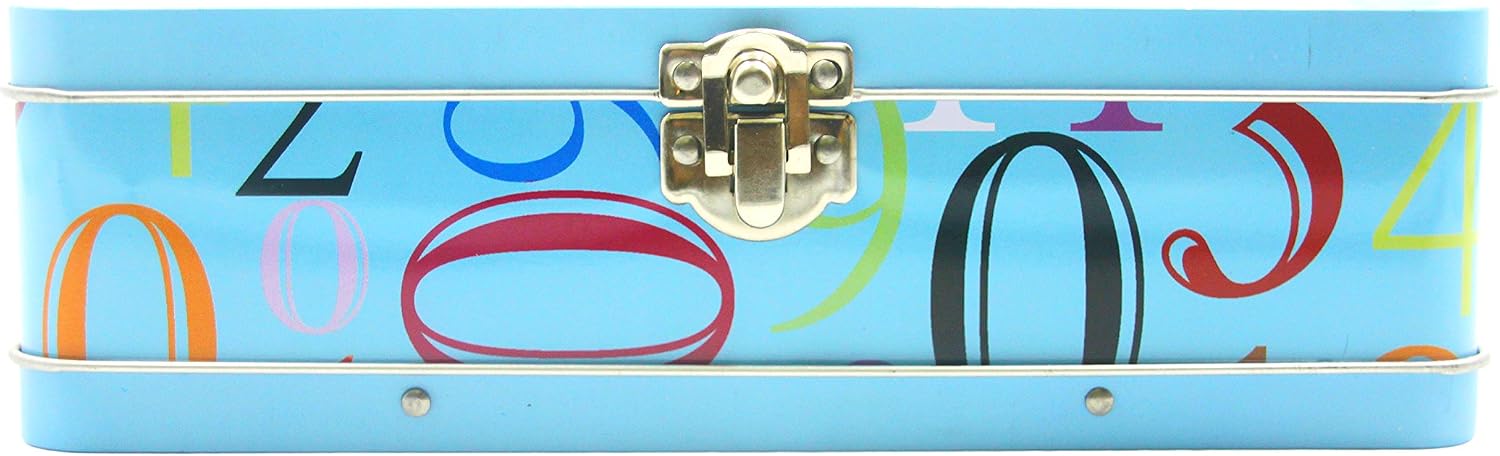 DAHO Metal Storage Box with Hinge for Office, School, Home, Makeup, Arts & Crafts and Accessories (Numbers) image 2
