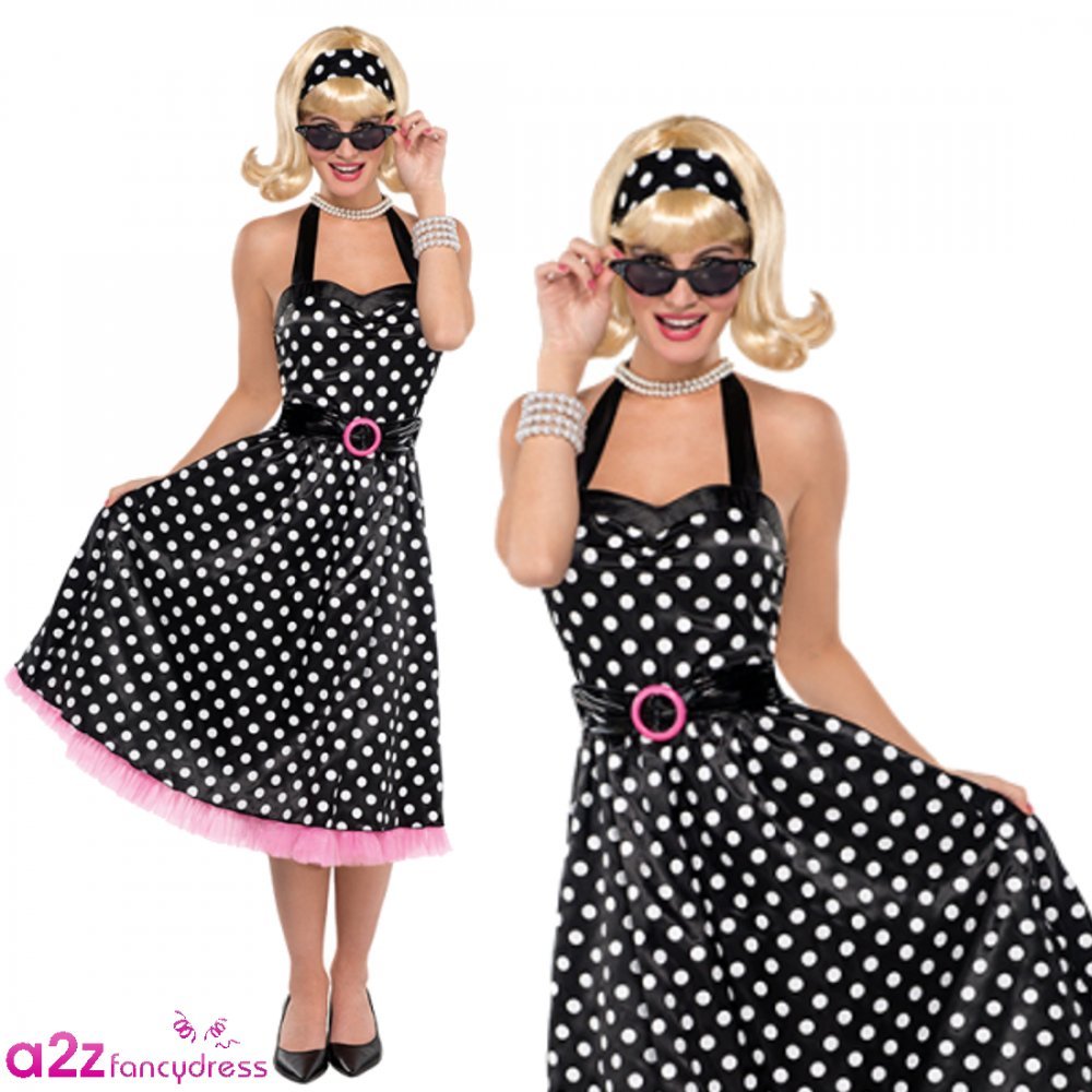 Amazon.com: Amscan 843494 Classic Polka Dot Dress, Adult S/M Size, 1 Piece  : Toys & Games