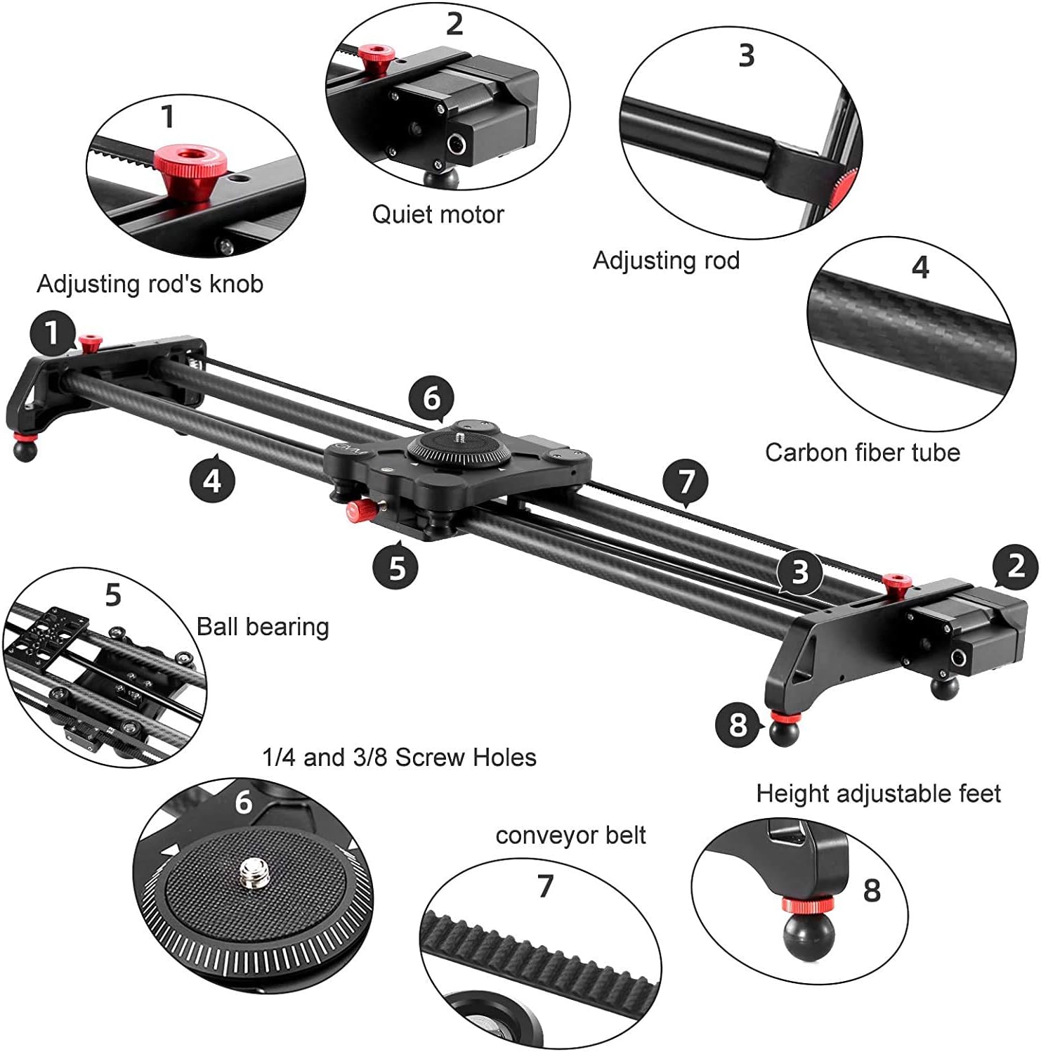 Best Cyber Deals π₯ GVM Motorized Camera Slider, 31 Carbon Fiber Dolly Rail Camera Slider with Time-Lapse Photography, Tracking Shooting and 120 Degree Panoramic Shooting for Most Cameras, with Remote Controller Lowest Price GVM Motorized Camera Slider, 31 Carbon Fiber Dolly Rail Camera Slider with Time-Lapse Photography, Tracking Shooting and 120 Degree Panoramic Shooting for Most Cameras, with Remote Controller