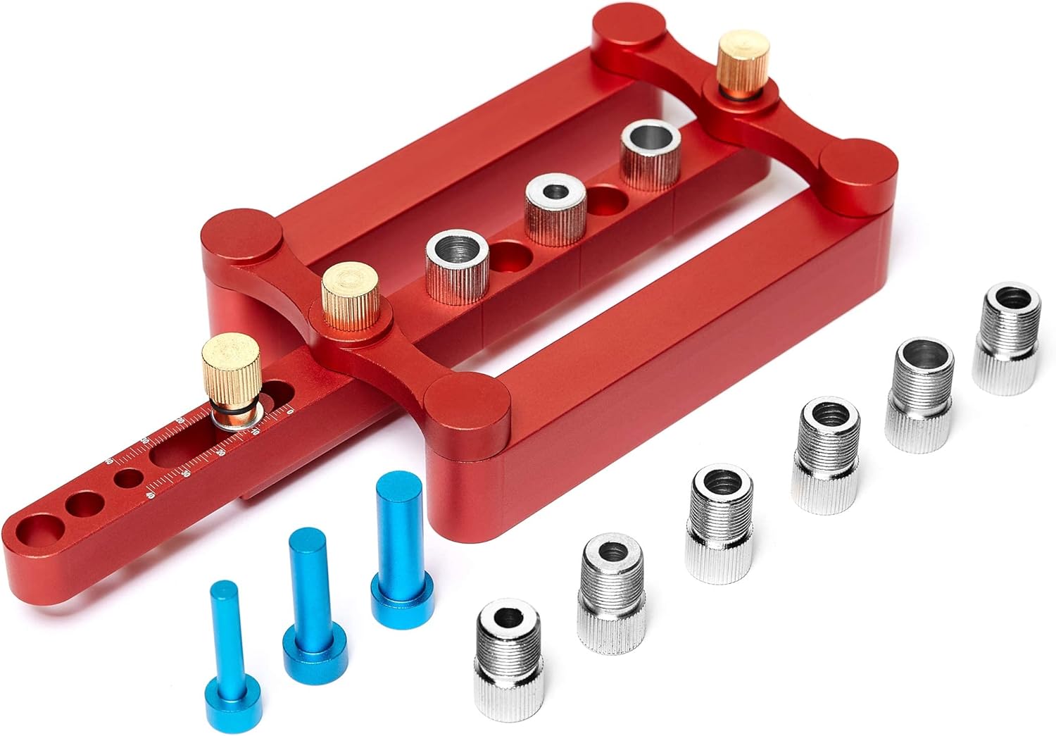 ドリルガイド ダボ穴治具 2in1 ねじ穴あけガイド 木工ツール 穴を空ける際の位置決め 立て板と横板のだぼ穴 売り切れ必至！