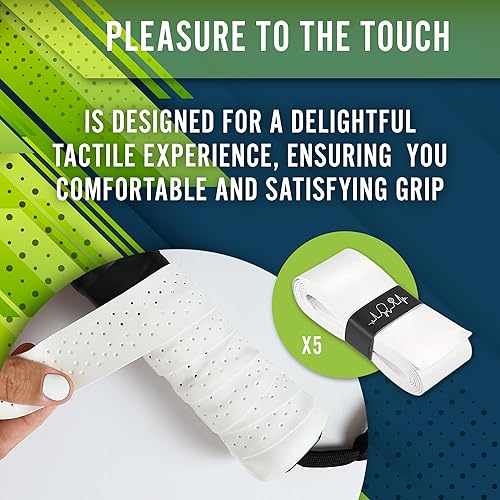 Miniatura 3 de Cinta de agarre de pickleball  Pickleball overgrip  Muy duradera, absorbe el sudor, seca y cómoda empuñaduras de paleta de pickleball FeltTac