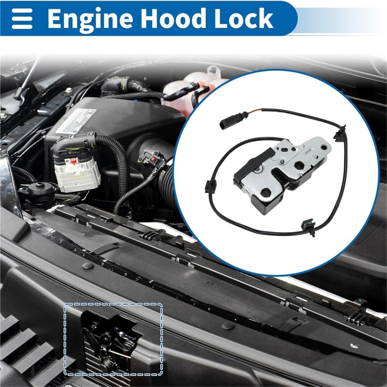 Türverriegelungsbetätiger 1K1823509E Motor Motorhaube Front Hood Catch Latch Lock Für Volkswagen Für Jetta Kaninchen Für GTI installieren