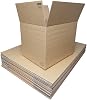 Double Wall Boxes - 610x457x457mm 24x18x18ins 20 Pack. Strong Brown Corrugated Cardboard Storage & Moving Boxes. Flat Packed Packing & Shipping Boxes which can be Recycled. Adjustable Multi Depth Box, with 4 Pre-scored Creases, can be Folded to the Creased Height Needed