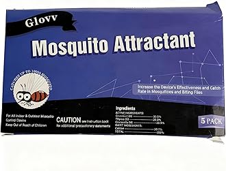 10 Pack Mosquito Bait Refillable Mosquito Bait Octenol Lure for Bug Zapper & Flight Trap Compatible with All Flying Insect Mosquito Traps