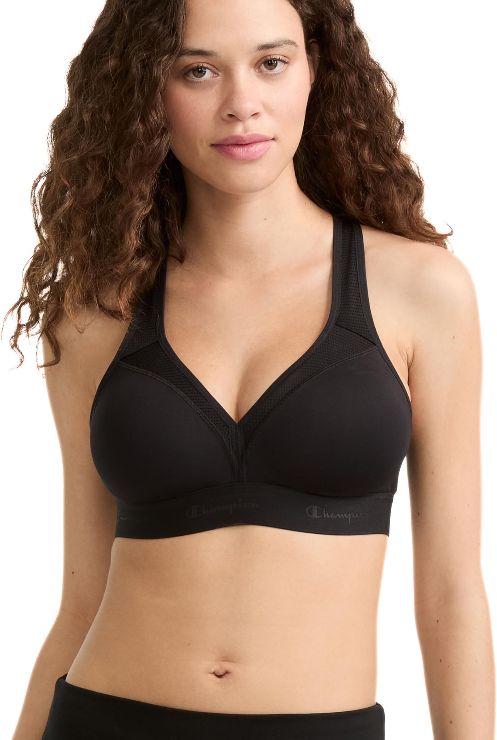 Champion womens Med Support Curvy With Sewn in Cup Sports Bra (pack of 1)