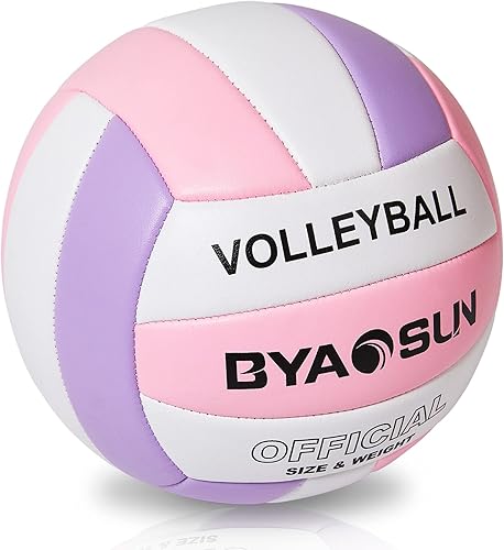 Miniatura 8 de Balón de voleibol oficial suave para playa interior y exterior, tamaño 5, voleibol de entrenamiento para principiantes, adolescentes y adultos