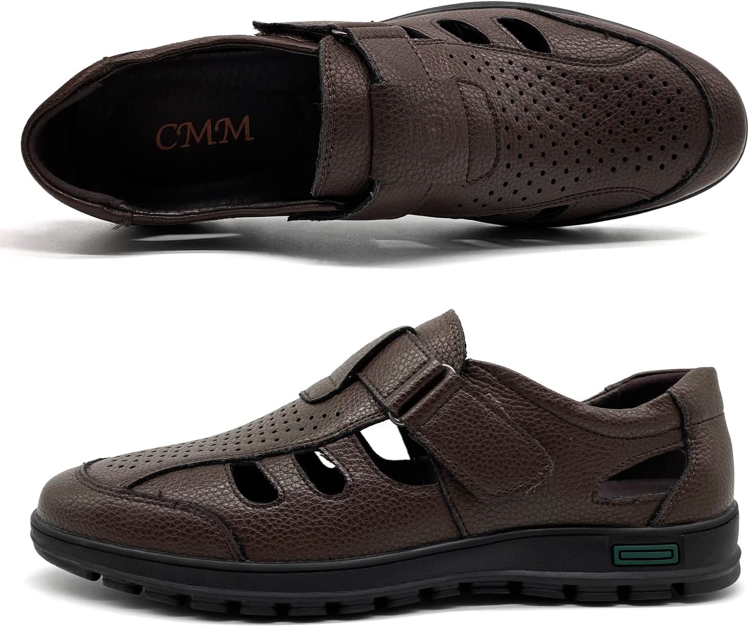 CMM Men's Summer Shoes Closed Toe Strappy Sandals Business Sandals