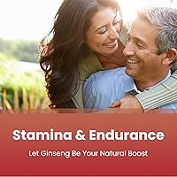 Vista 2 de NutraChamps Cápsulas de ginseng Panax rojo coreano Ginsenósidos extra fuertes para energía, concentración, rendimiento, vitalidad y apoyo