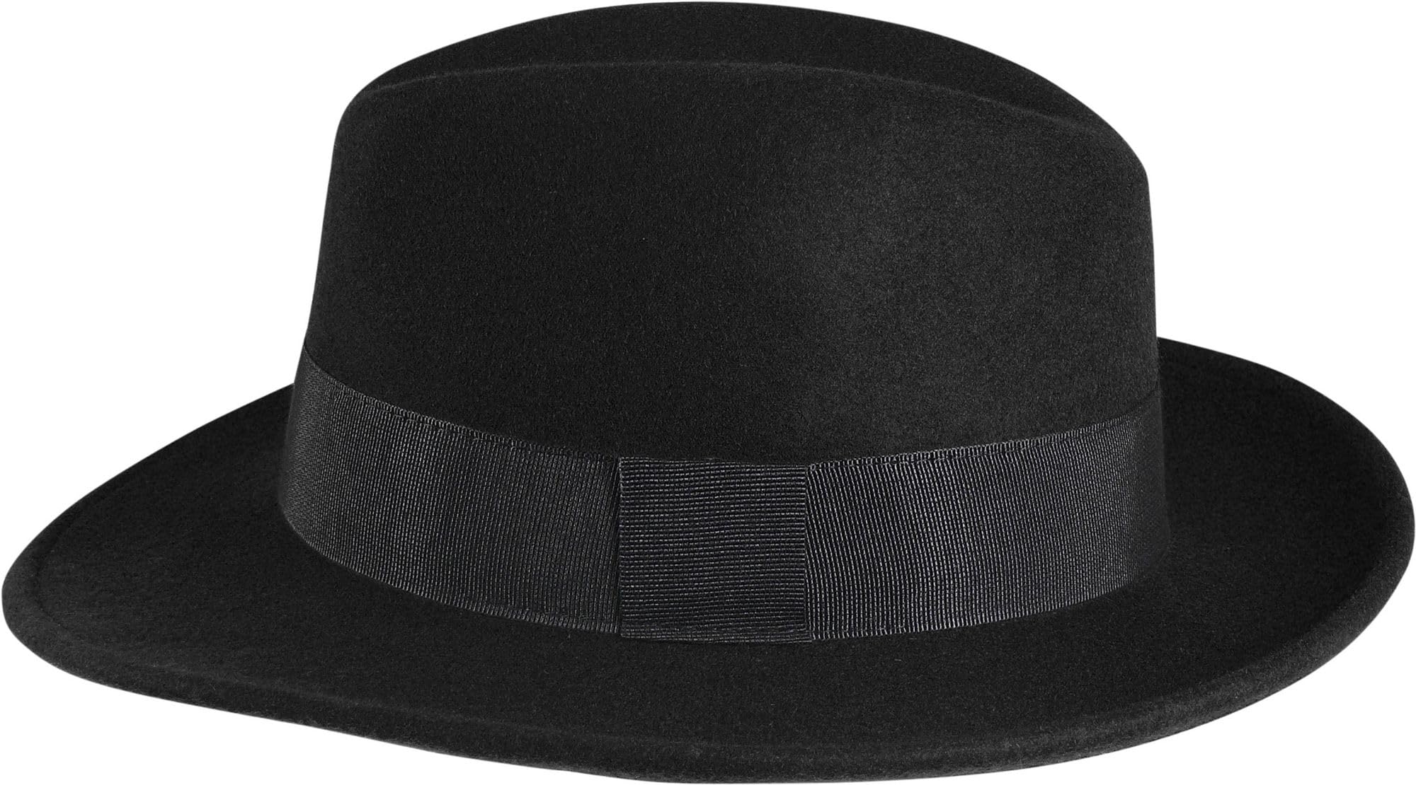 fiebig Fedora Wollfilzhut | Filzhut mit Ripsband Waterproof & Crushable
