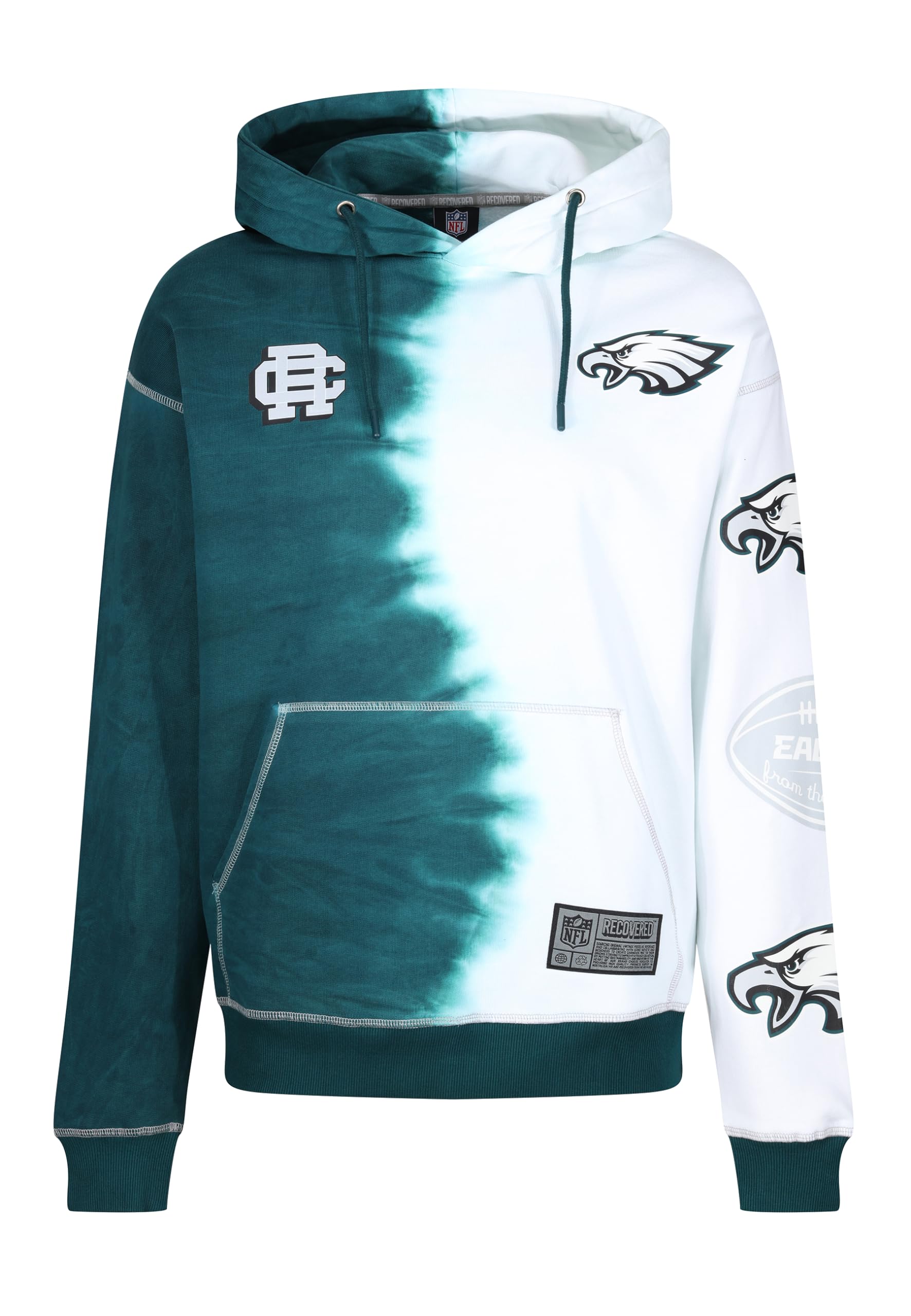 Recovered Sweat à Capuche Sweat à Capuche NFL Effet Colorant à l'encre