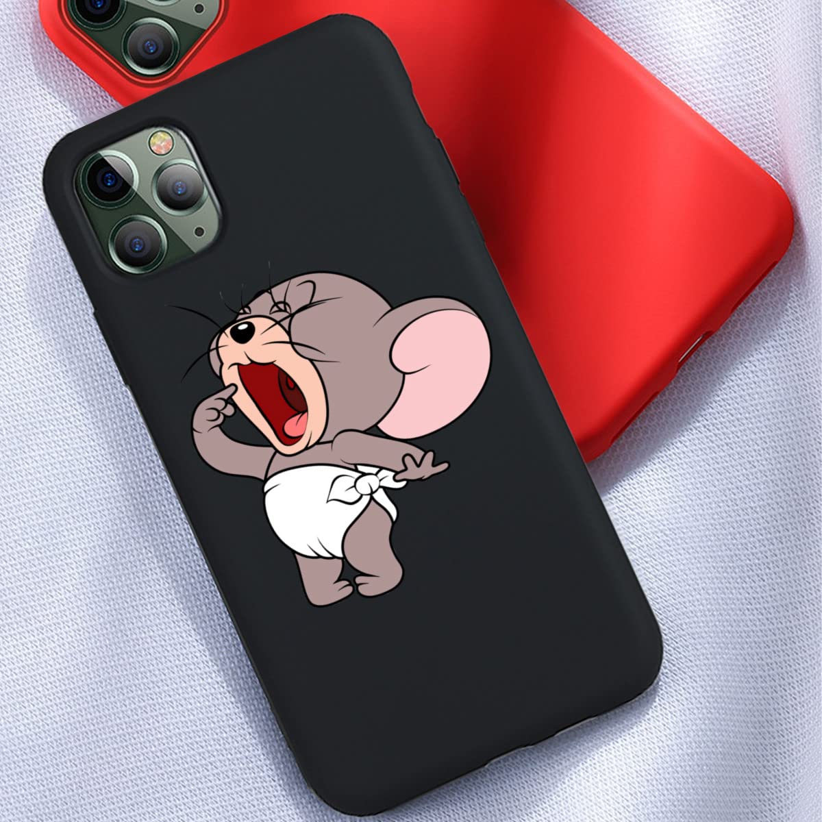 Amazon.co.jp: iPhone 12/12proケース トムとジェリー タフィー